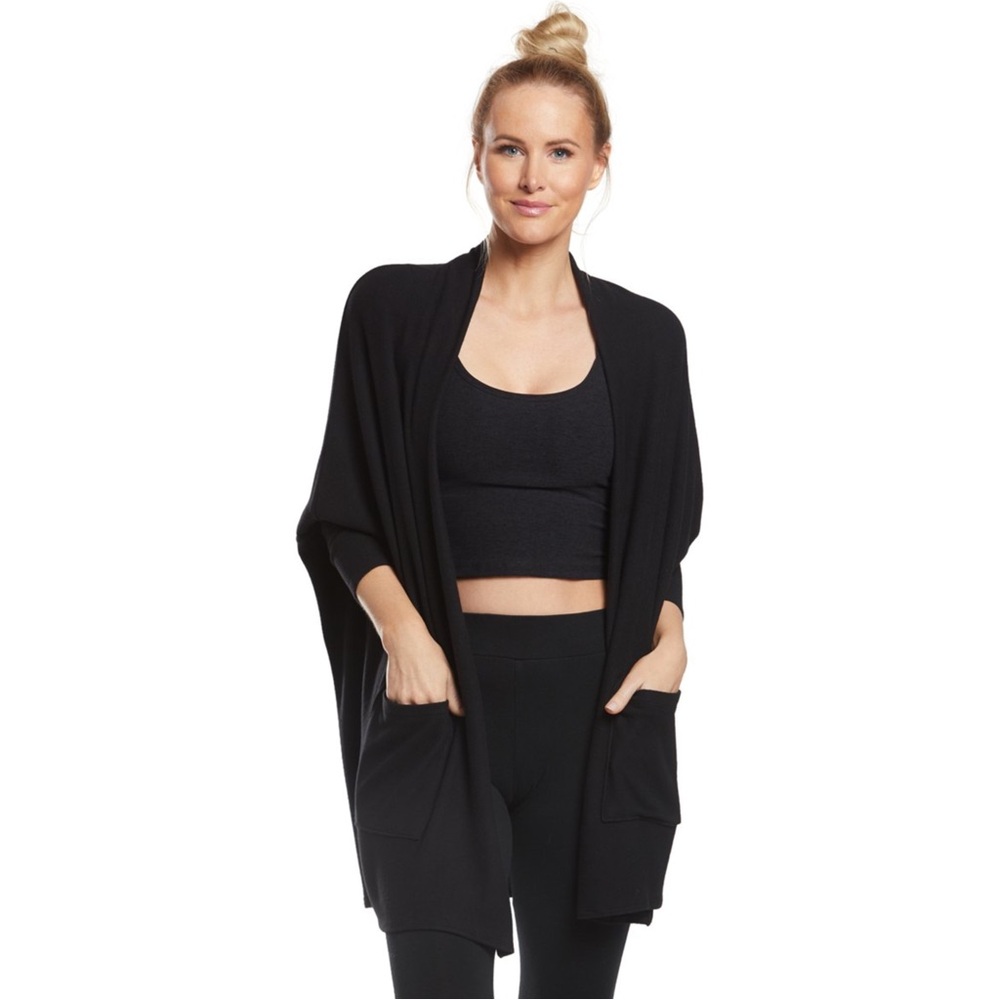 Beyond Yoga Brushed Up Easy Rider Origami Cardigan M
